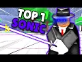 I Became WAY TOO GOOD With SONIC The Strongest Battlegrounds