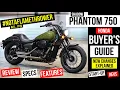 New Honda Shadow Phantom 750 Review Specs Changes Exhaust FLAMES VT750 Cruiser Motorcycle