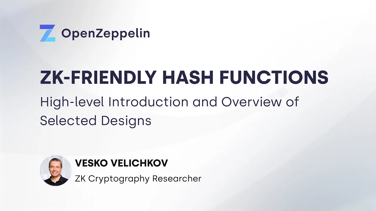 Part 1: ZK-friendly Hash Functions: High-level Introduction and Overview of Selected Designs