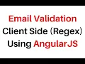 client side email validation regex in angularjs 1 5 11
