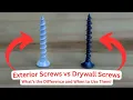 Drywall vs Exterior Screws - What s the Difference Beginner s Guide