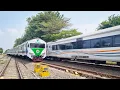 Lagu MUNCUL MENGEJUTKAN KERETA KLB MELINTAS LANGSUNG STASIUN KARAWANG DARI SOLO !