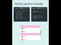 Sticky Section Design made with HTML and CSS