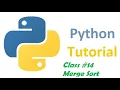 Python Tutorial Merge Sort Algorithm in Tamil