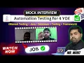 Automation Testing Mock Interview For 4 YOE Manual Testing Java Selenium TestNG Frameworks