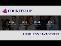 Counter Section Using Html Css Javascript Tutorial Coding Forward