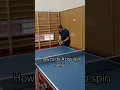 Lagu how to Do A top Spin serve in ping pong?