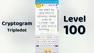 Cryptogram Tripledo Level 100 Solutions Logic Puzzle Game Mini Boss