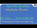Multiple Choice Processing JavaEE Wildfly Servlet Tutorial