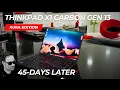 ThinkPad X1 Carbon Gen 13 Aura Edition 45-Days Later