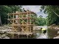 Download Lagu TIMELAPSE: Part 1 - Building Strong Concrete Pillars for the Giant Water Wheel with the Girl