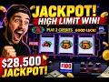 28 500 JACKPOT on a 100 SLOT MACHINE High Limit Five Times Pay