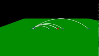 Projectile Motion and Hitting the Target 2D no resistance VPython