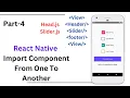 Import and export Component In React native part-4 React native