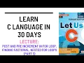 Programming Fundamental C Language For Loop Part 3