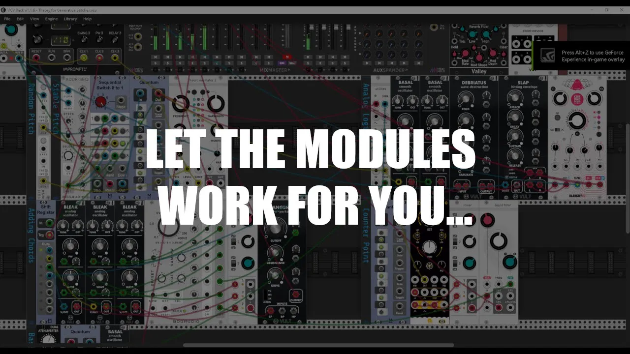 Musical 'Tricks' for Generative Patches