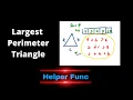 Largest Perimeter Triangle Leetcode 976 Coding Interview Problem
