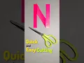 How to Cut the Letter N on Paper Without a Pattern