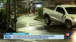 Motoristas de aplicativo em Navegantes terão cadastro obrigatório na prefeitura