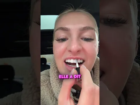 ELLE MET DU VERNIS BLANC SUR SES DENTS ! 😱💅