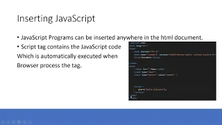 Inserting JavaScript Into HTML Document
