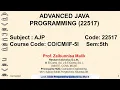 CO5I Advance Java Programming