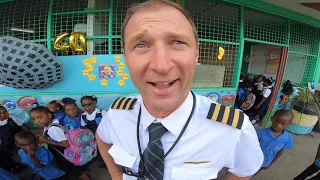 Pilots life – DID I EVER CRASH A PLANE? I am giving a speech in a Caribbean school
