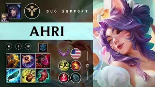 Ahri Support vs Seraphine - NA Master Patch 26 03