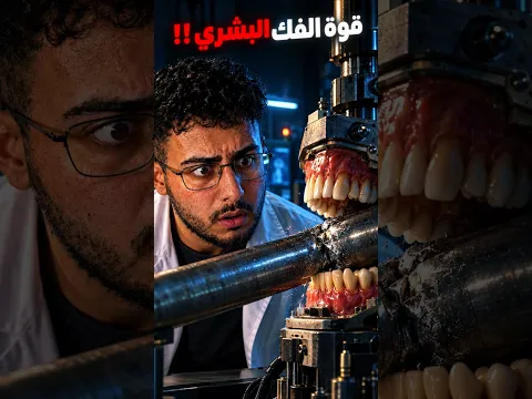 قوة الفك البشري ستدهشك !!! #shorts