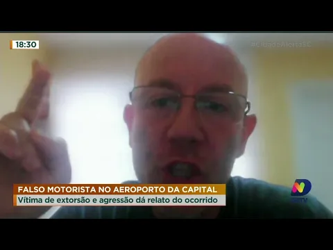 Vítima de extorsão e agressão no aeroporto de Florianópolis fala ao Cidade Alerta