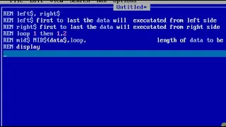 Qbasic Progam about MID String Function