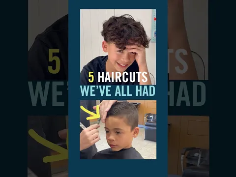 5 HAIRCUTS Every Boy Had! 🤦🏻😆 #shorts