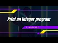 write a c program to print an integer entered by user