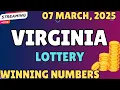 Virginia Day Lottery Results For - 07 Mar 2025