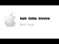Apple Coding Interview Question Leetcode 139 Word Break