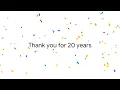 Google 20周年の動画。