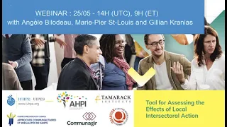 Webinar On Tool For Assessing The Effects Of Local Intersectoral Action  Webinar On Tool For Assessing The Effects Of Local Intersectoral Action