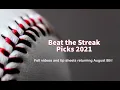 Beat the Streak Picks 2021 08 05