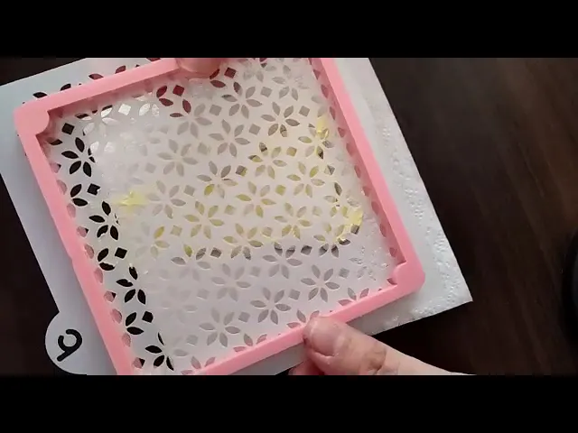 Flower Diamond Pattern Stencil SVG video thumbnail