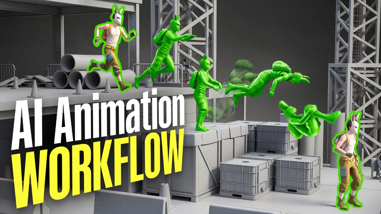 I Made 3D Parkour Animation With AI - Full Workflow: video thumbnail