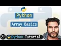 21 - Arrays in Python Python Tutorial