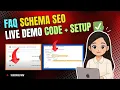 Create Add FAQ Schema Markup for SEO - Validate Place JSON-LD Code on Website Live Demo