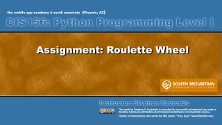 Python 03L Roulette Wheel Colors