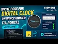 How I Built a Real-Time Digital Clock in WinCC Unified with JavaScript