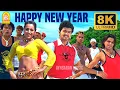Lagu Happy New Year - 8K Video Song | ஹாப்பி நியூ இயர் | Kuruvi | Vijay | Trisha | Dharani | Vidyasagar