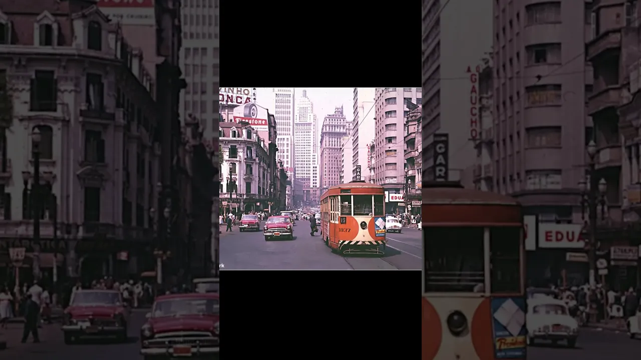 BRASIL NOS ANOS 60 - INCRÍVEIS IMAGENS A CORES #shorts