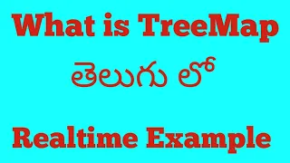 What is TreeMap in java Telugu