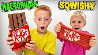 Реальная еда vs Сквиши?! Вот это Ресторан!