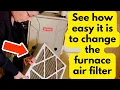See how easy it is to change the furnace air filter Review of Filterbuy 16x25x4 Air Filter MERV 13