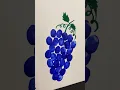 DIY thumb painting grapes